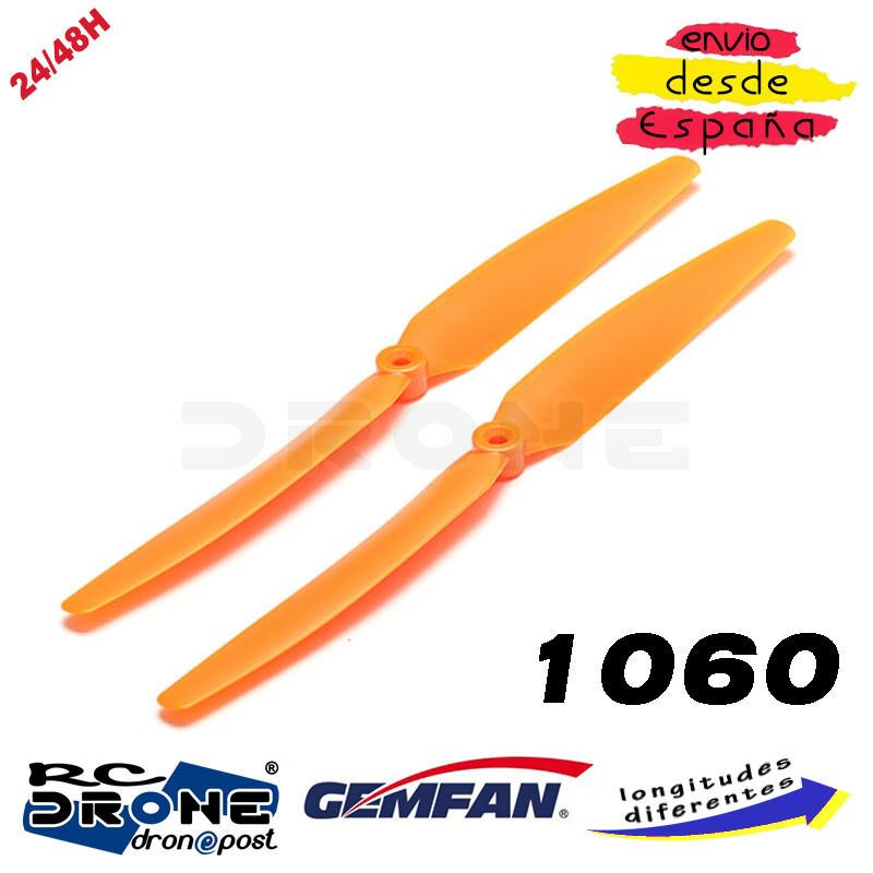 Gemfan Hélice Naranja CCW 1060 9050 8060 8040 7035 5030 6030 ZMR250 QAV250 240