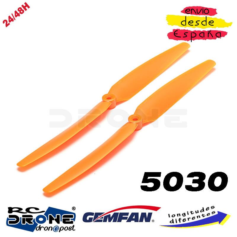 Gemfan Hélice Naranja CCW 1060 9050 8060 8040 7035 5030 6030 ZMR250 QAV250 240