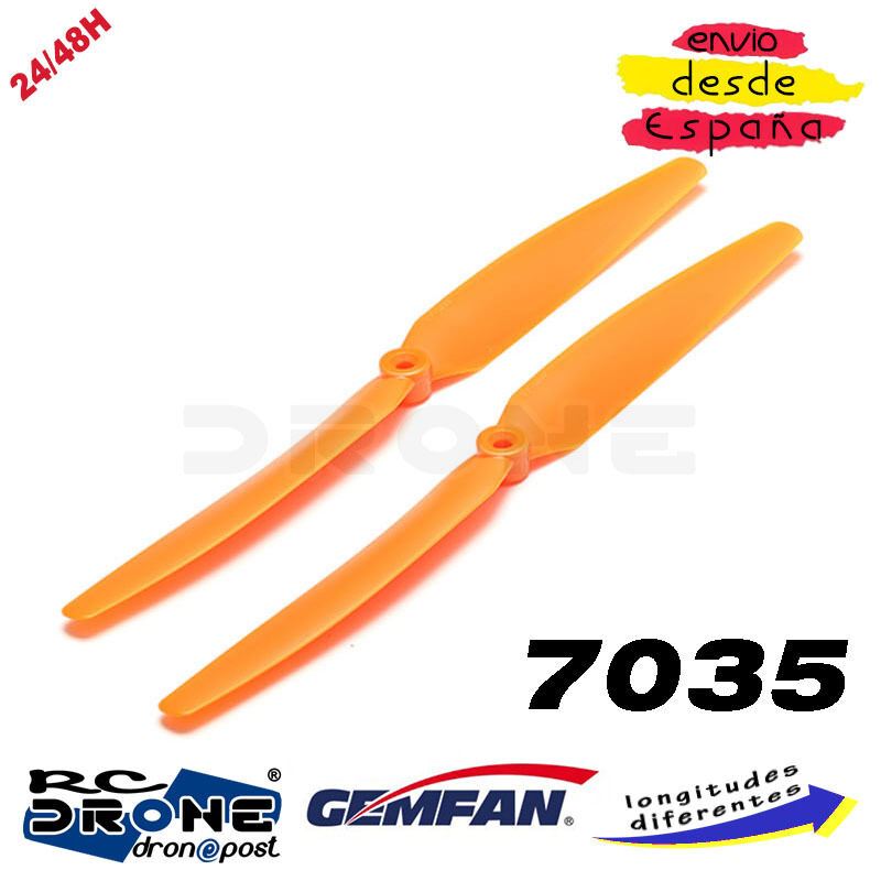 Gemfan Hélice Naranja CCW 1060 9050 8060 8040 7035 5030 6030 ZMR250 QAV250 240