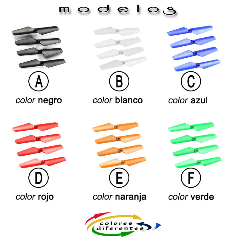 Hélice SYMA X11 X11C X13 HX750 RC Drone hélice Multicolor Helice Propellers