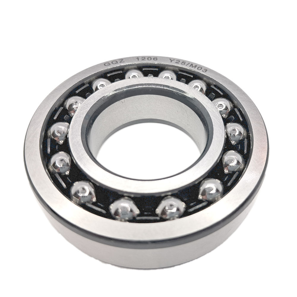 GQZ Bearing 1206 Rodamiento de bolas autoalineables de doble hilera 30x62x16mm Double Row Self-Aligning Ball Bearings de alta precisión de Metal para bricolaje mecánico Peso 0.266kg|1206
