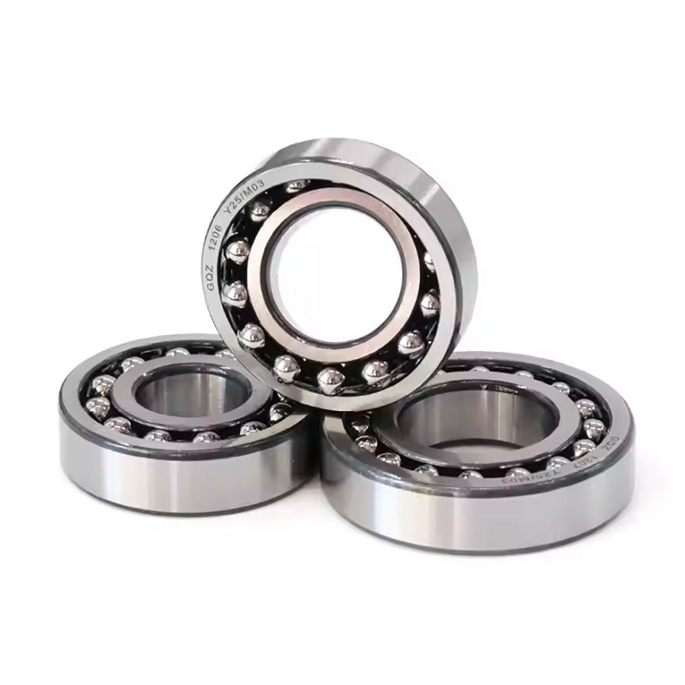 GQZ Bearing 1206 Rodamiento de bolas autoalineables de doble hilera 30x62x16mm Double Row Self-Aligning Ball Bearings de alta precisión de Metal para bricolaje mecánico Peso 0.266kg|1206