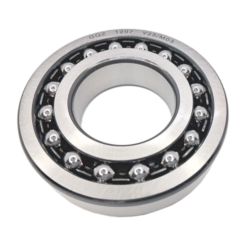 GQZ Bearing 1207 Rodamiento de bolas autoalineables de doble hilera 35x72x17mm Double Row Self-Aligning Ball Bearings de alta precisión de Metal para bricolaje mecánico Peso 0.319kg|1207