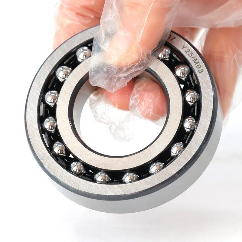 GQZ Bearing 1207 Rodamiento de bolas autoalineables de doble hilera 35x72x17mm Double Row Self-Aligning Ball Bearings de alta precisión de Metal para bricolaje mecánico Peso 0.319kg|1207