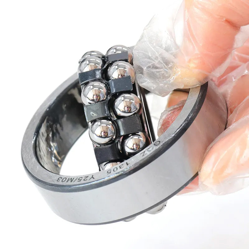 GQZ Bearing 1305 Rodamiento de bolas autoalineables de doble hilera 25x62x17mm Double Row Self-Aligning Ball Bearings de alta precisión de Metal para bricolaje mecánico Peso 0.257kg|1305