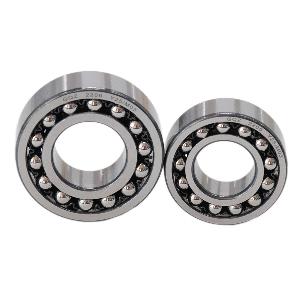 GQZ Bearing 2205 Rodamiento de bolas autoalineables de doble hilera 25x52x18mm Double Row Self-Aligning Ball Bearings de alta precisión de Metal para bricolaje mecánico Peso 0.176kg|2205