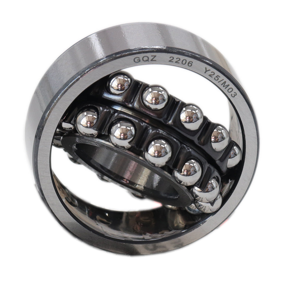 GQZ Bearing 2206 Rodamiento de bolas autoalineables de doble hilera 30x62x20mm Double Row Self-Aligning Ball Bearings de alta precisión de Metal para bricolaje mecánico Peso 0.243kg|2206