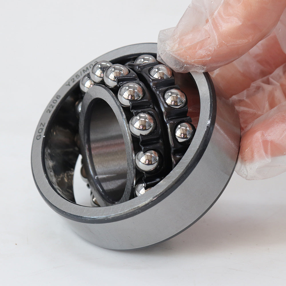 GQZ Bearing 2206 Rodamiento de bolas autoalineables de doble hilera 30x62x20mm Double Row Self-Aligning Ball Bearings de alta precisión de Metal para bricolaje mecánico Peso 0.243kg|2206