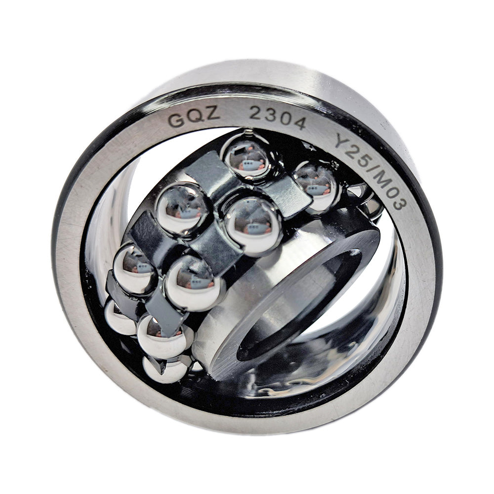 GQZ Bearing 2304 Rodamiento de bolas autoalineables de doble hilera 20x52x21mm Double Row Self-Aligning Ball Bearings de alta precisión de Metal para bricolaje mecánico Peso 0.213kg|2304