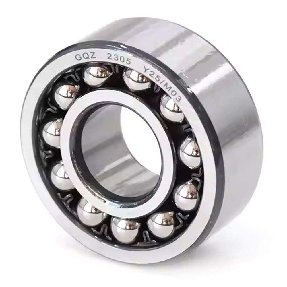 GQZ Bearing 2305 Rodamiento de bolas autoalineables de doble hilera 25x62x24mm Double Row Self-Aligning Ball Bearings de alta precisión de Metal para bricolaje mecánico Peso 0.343kg|2305