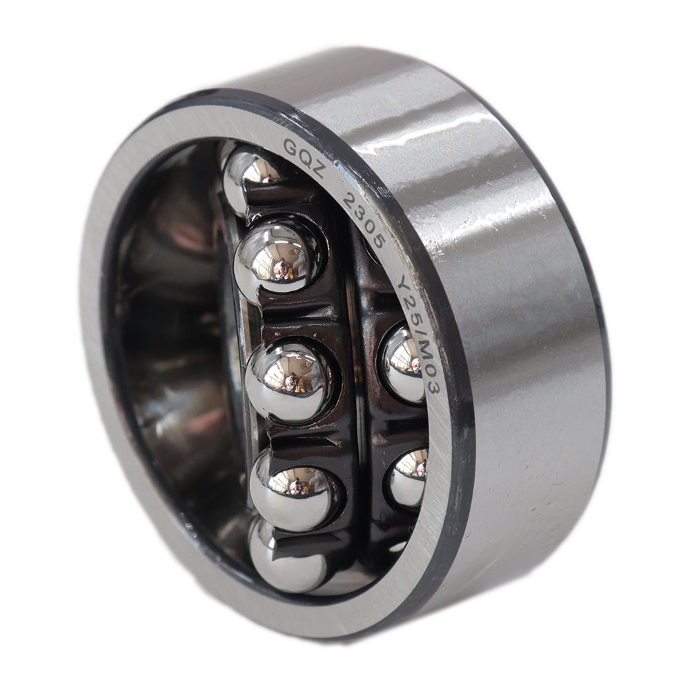 GQZ Bearing 2305 Rodamiento de bolas autoalineables de doble hilera 25x62x24mm Double Row Self-Aligning Ball Bearings de alta precisión de Metal para bricolaje mecánico Peso 0.343kg|2305