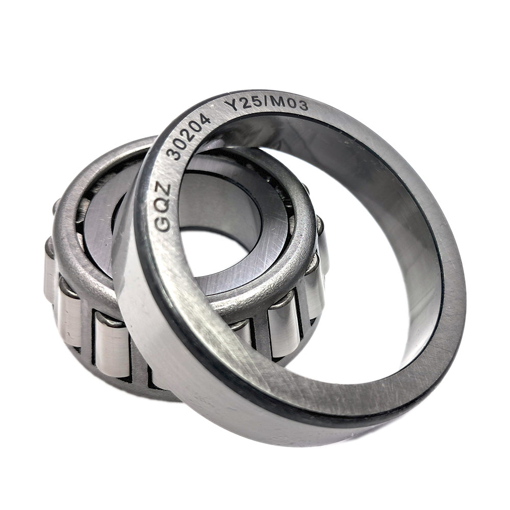 GQZ Bearing 30204 Rodamiento de cono y copa de rodillos cónicos 20x47x15.25mm Tapered Roller Bearing de alta precisión de Metal para bricolaje y dispositivos mecánicos Peso 0.125kg|30204