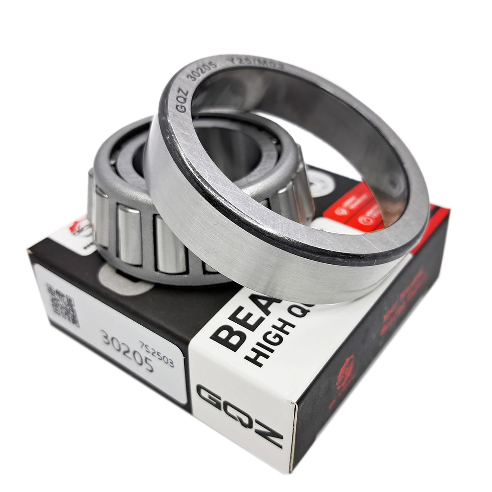 GQZ Bearing 30205 Rodamiento de cono y copa de rodillos cónicos 25x52x16.25mm Tapered Roller Bearing de alta precisión de Metal para bricolaje y dispositivos mecánicos Peso 0.153kg|30205