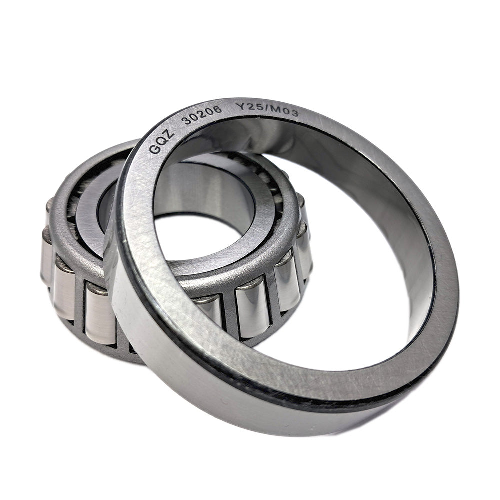 GQZ Bearing 30206 Rodamiento de cono y copa de rodillos cónicos 30x62x17.25mm Tapered Roller Bearing de alta precisión de Metal para bricolaje y dispositivos mecánicos Peso 0.23kg |30206