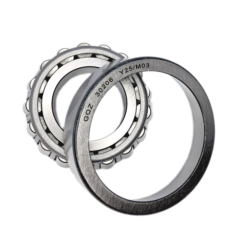 GQZ Bearing 30206 Rodamiento de cono y copa de rodillos cónicos 30x62x17.25mm Tapered Roller Bearing de alta precisión de Metal para bricolaje y dispositivos mecánicos Peso 0.23kg |30206