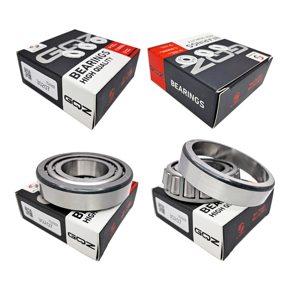 GQZ Bearing 30207 Rodamiento de cono y copa de rodillos cónicos 35x72x18.25mm Tapered Roller Bearing de alta precisión de Metal para bricolaje y dispositivos mecánicos Peso 0.329kg|30207