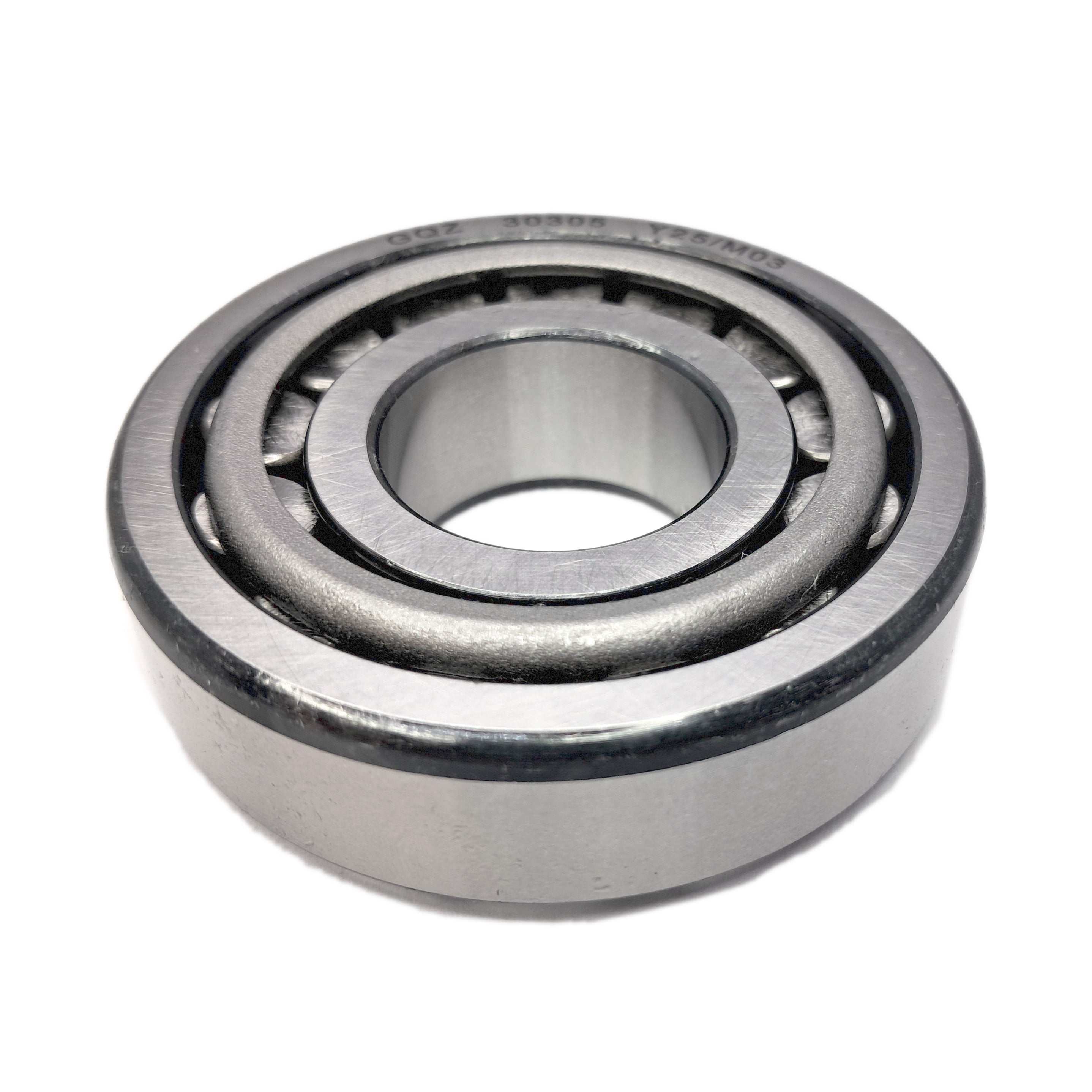 GQZ Bearing 30305 Rodamiento de cono y copa de rodillos cónicos 25x62x18.25mm Tapered Roller Bearing de alta precisión de Metal para bricolaje y dispositivos mecánicos Peso 0.261kg|30305