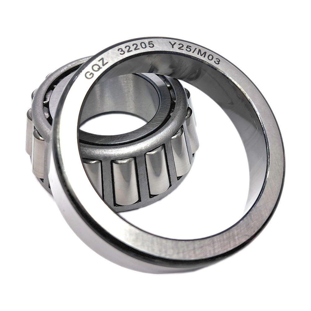 GQZ Bearing 32205 Rodamiento de cono y copa de rodillos cónicos 25x52x19.25mm Tapered Roller Bearing de alta precisión de Metal para bricolaje y dispositivos mecánicos Peso 0.183kg|32205