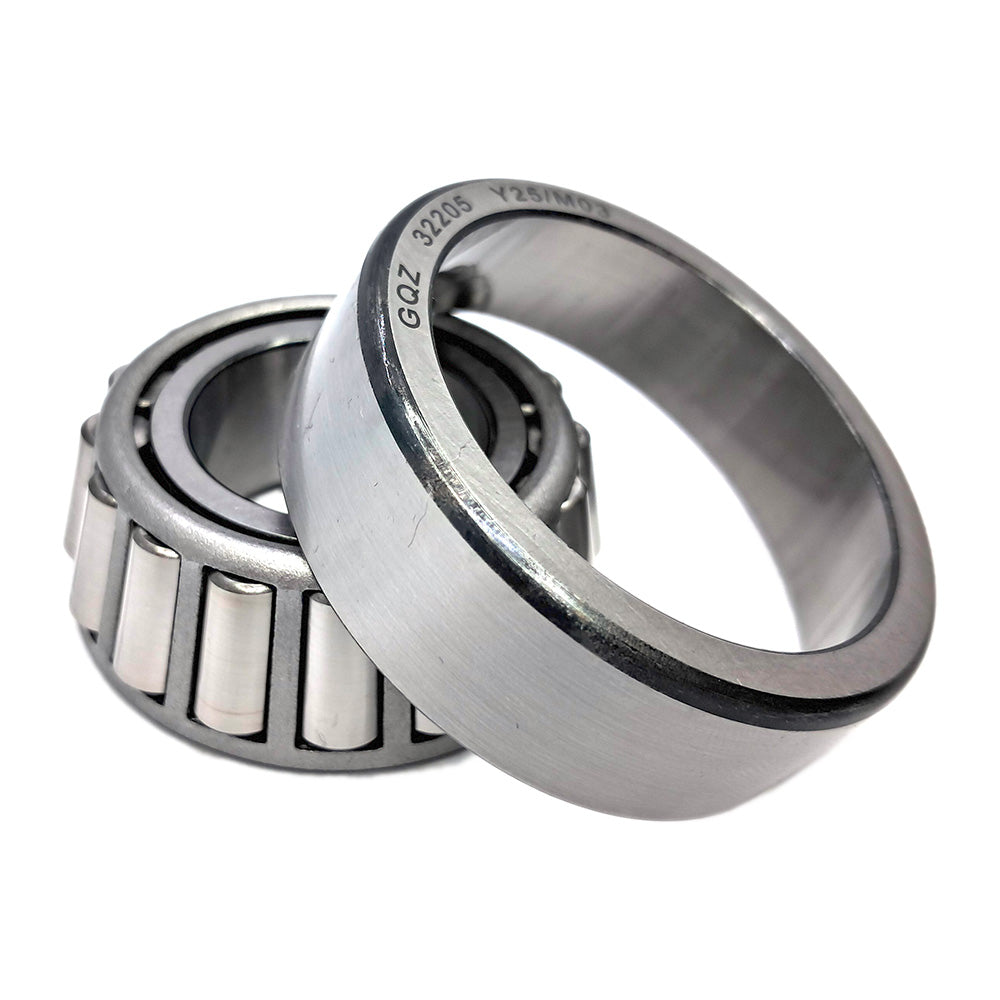 GQZ Bearing 32205 Rodamiento de cono y copa de rodillos cónicos 25x52x19.25mm Tapered Roller Bearing de alta precisión de Metal para bricolaje y dispositivos mecánicos Peso 0.183kg|32205