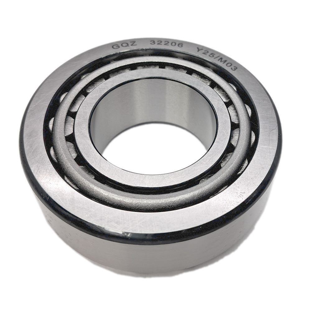 GQZ Bearing 32206 Rodamiento de cono y copa de rodillos cónicos 30x62x21.25mm Tapered Roller Bearing de alta precisión de Metal para bricolaje y dispositivos mecánicos Peso 0.286kg|32206