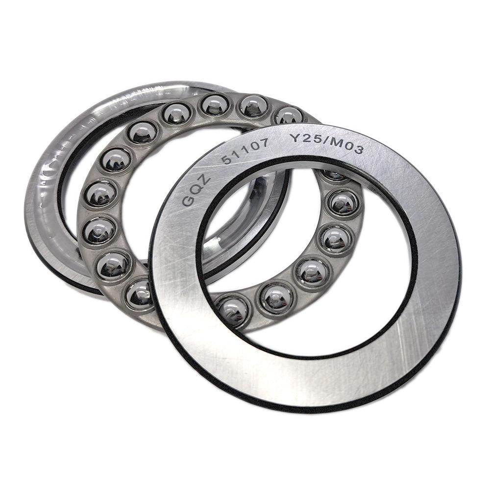 GQZ Bearing 51107 Rodamiento rígido axial de bolas 35x52x12mm Axial Ball Thrust Bearing rodamiento de bolas de empuje, rodamiento axial plano de vía convexa Peso 0.081kg |51107