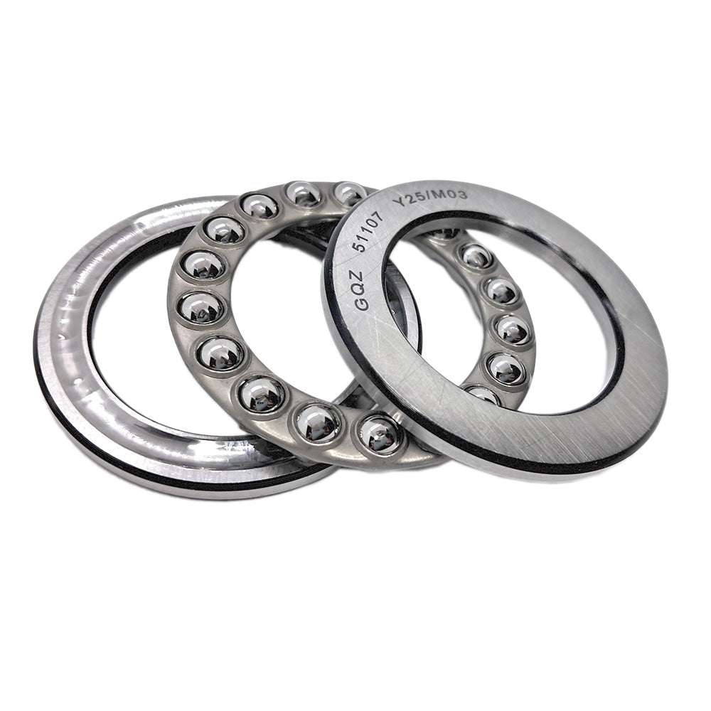 GQZ Bearing 51107 Rodamiento rígido axial de bolas 35x52x12mm Axial Ball Thrust Bearing rodamiento de bolas de empuje, rodamiento axial plano de vía convexa Peso 0.081kg |51107