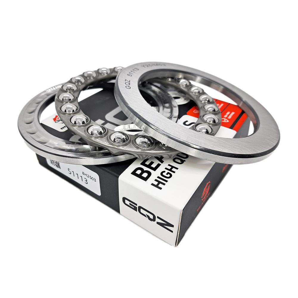 GQZ Bearing 51113 Rodamiento rígido axial de bolas 65x90x18mm Axial Ball Thrust Bearing rodamiento de bolas de empuje, rodamiento axial plano de vía convexa Peso 0.324kg |51113