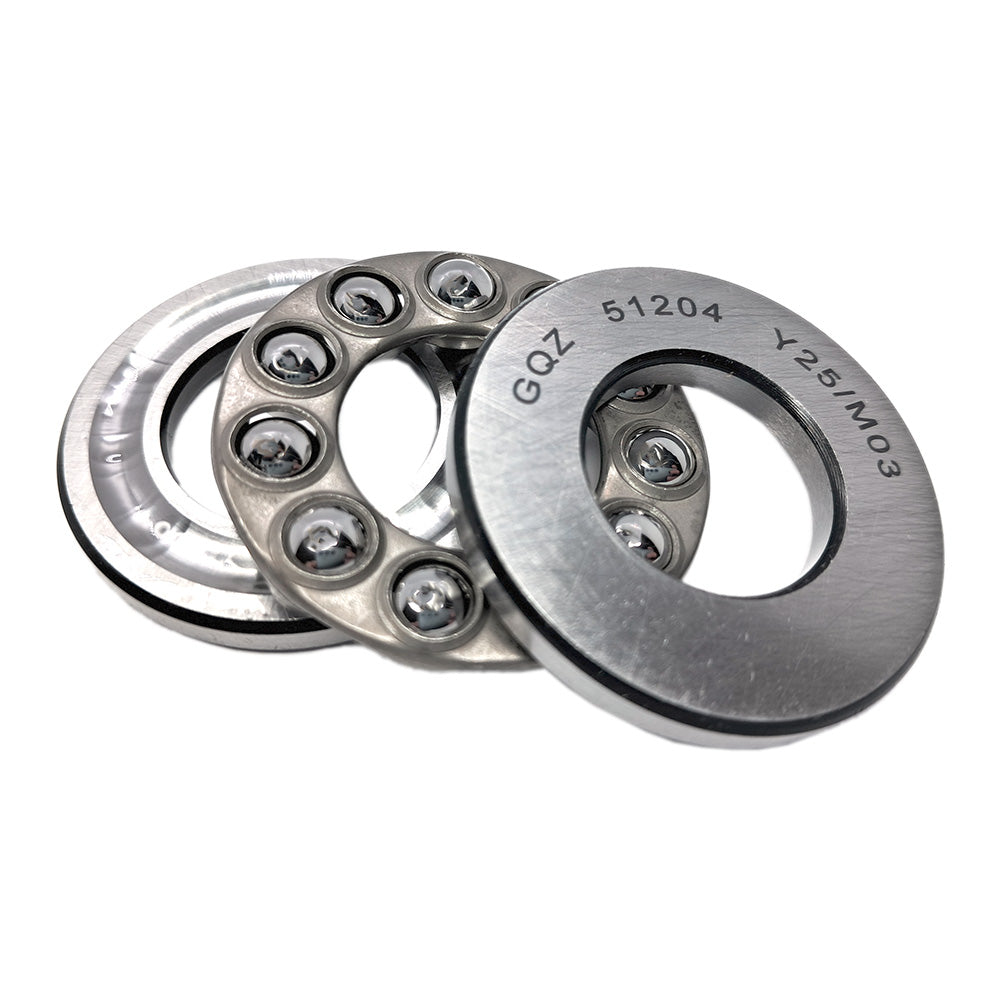GQZ Bearing 51204 Rodamiento rígido axial de bolas 20x40x14mm Axial Ball Thrust Bearing rodamiento de bolas de empuje, rodamiento axial plano de vía convexa Peso 0.077kg |51204