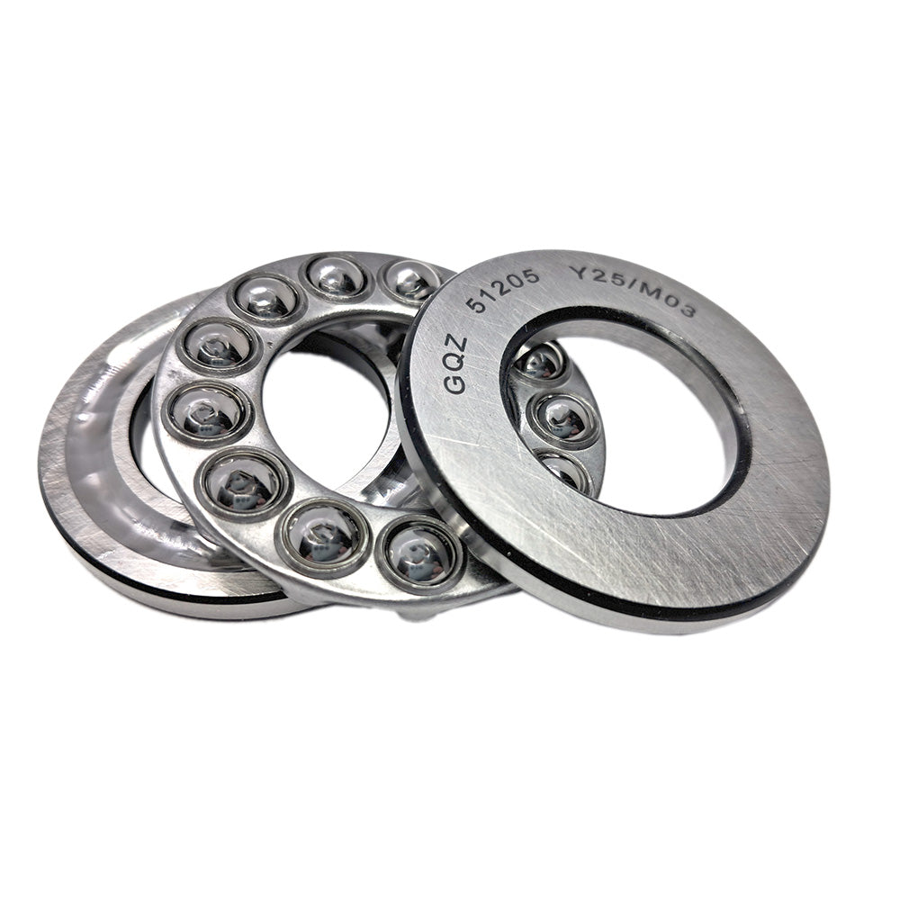 GQZ Bearing 51205 Rodamiento rígido axial de bolas 25x47x15mm Axial Ball Thrust Bearing rodamiento de bolas de empuje, rodamiento axial plano de vía convexa Peso 0.107kg |51205