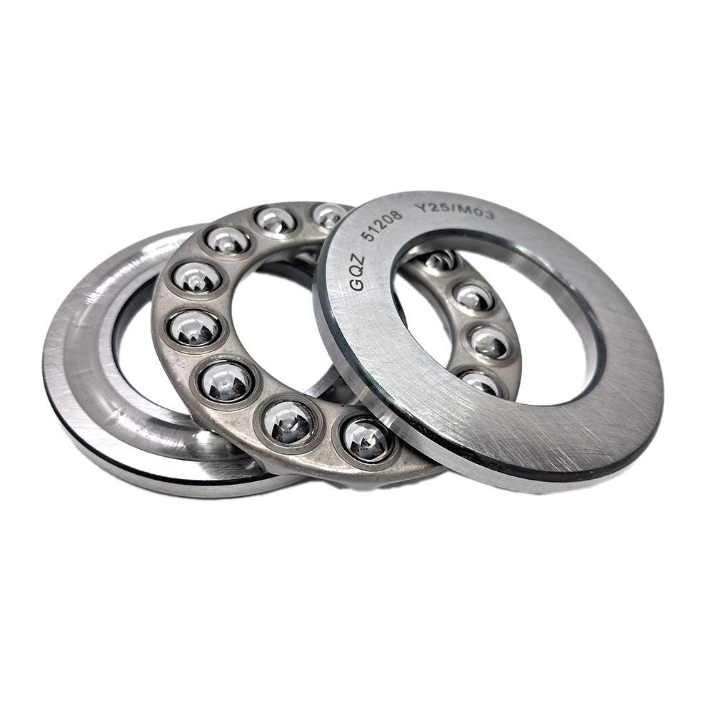 GQZ Bearing 51208 Rodamiento rígido axial de bolas 40x68x19mm Axial Ball Thrust Bearing rodamiento de bolas de empuje, rodamiento axial plano de vía convexa Peso 0.262kg |51208