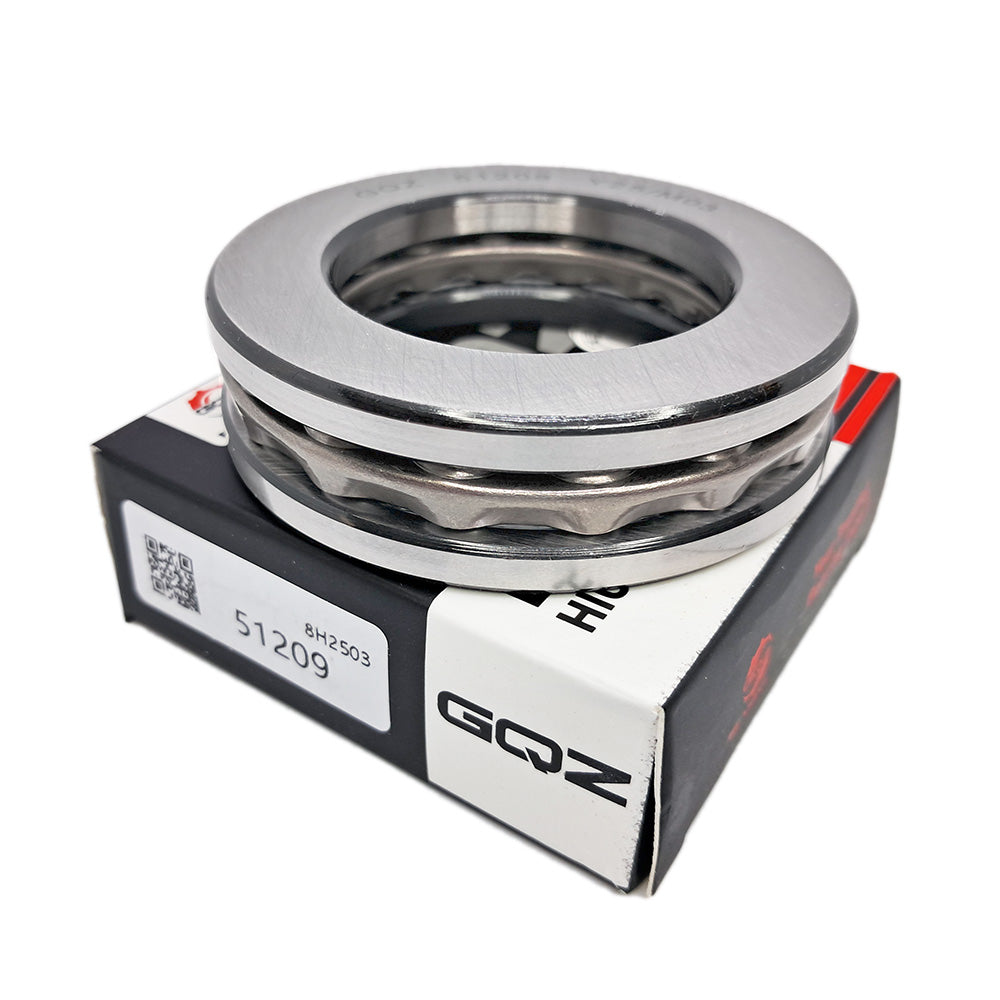 GQZ Bearing 51209 Rodamiento rígido axial de bolas 45x73x20mm Axial Ball Thrust Bearing rodamiento de bolas de empuje, rodamiento axial plano de vía convexa Peso 0.306kg |51209