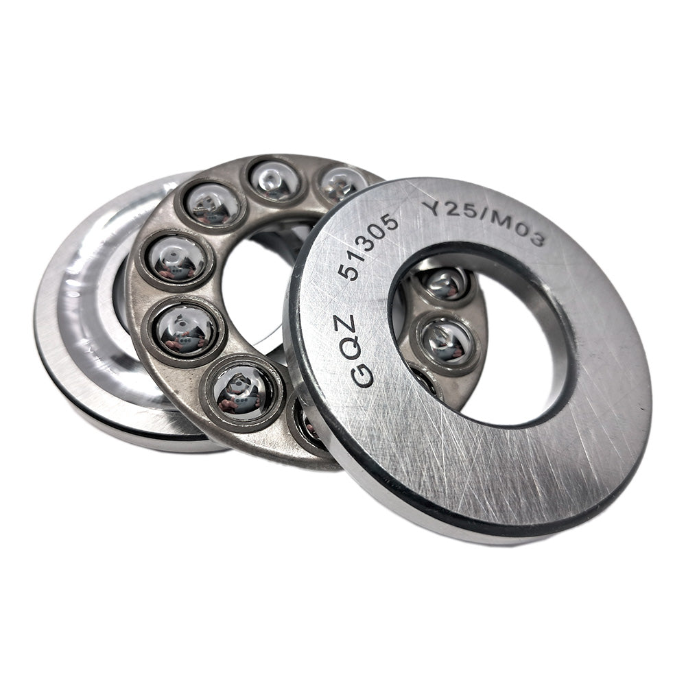 GQZ Bearing 51305 Rodamiento rígido axial de bolas 25x52x18mm Axial Ball Thrust Bearing rodamiento de bolas de empuje, rodamiento axial plano de vía convexa Peso 0.166kg |51305