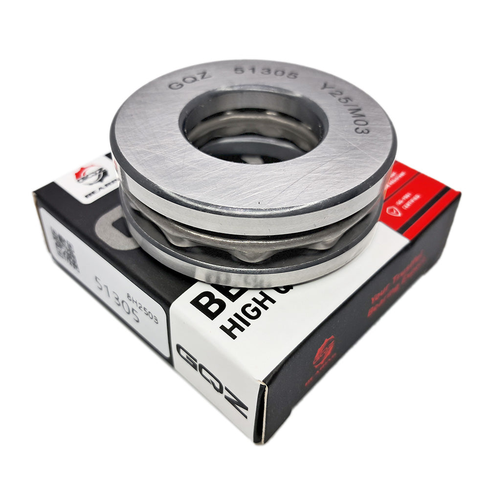GQZ Bearing 51305 Rodamiento rígido axial de bolas 25x52x18mm Axial Ball Thrust Bearing rodamiento de bolas de empuje, rodamiento axial plano de vía convexa Peso 0.166kg |51305