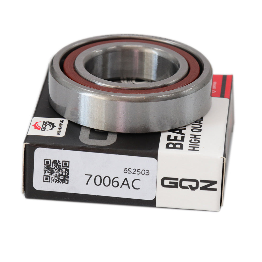GQZ Bearing 7006AC Rodamiento de bolas de contacto angular 30x55x13mm Angular Contact Bearing Speed de una sola fila para bricolaje y dispositivos mecánicos diversos Peso 0.11kg |7006AC