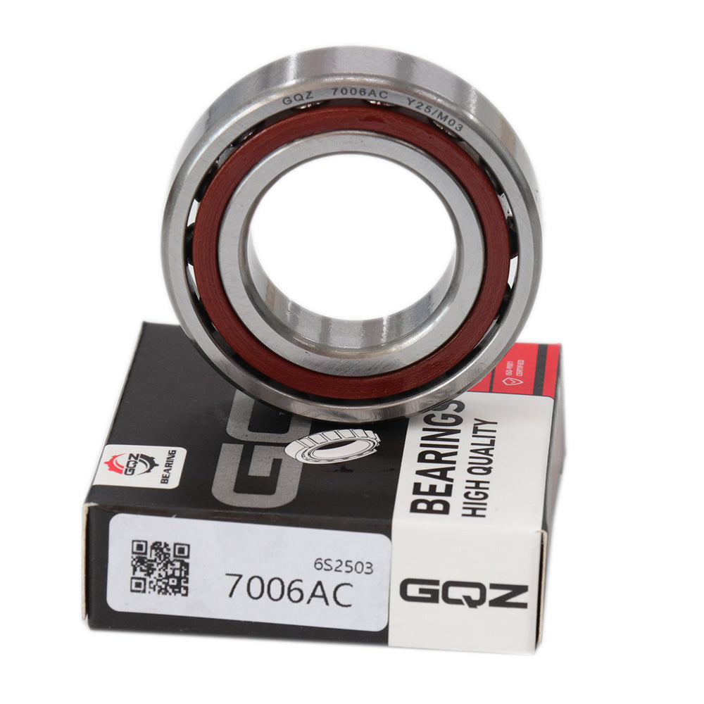 GQZ Bearing 7006AC Rodamiento de bolas de contacto angular 30x55x13mm Angular Contact Bearing Speed de una sola fila para bricolaje y dispositivos mecánicos diversos Peso 0.11kg |7006AC