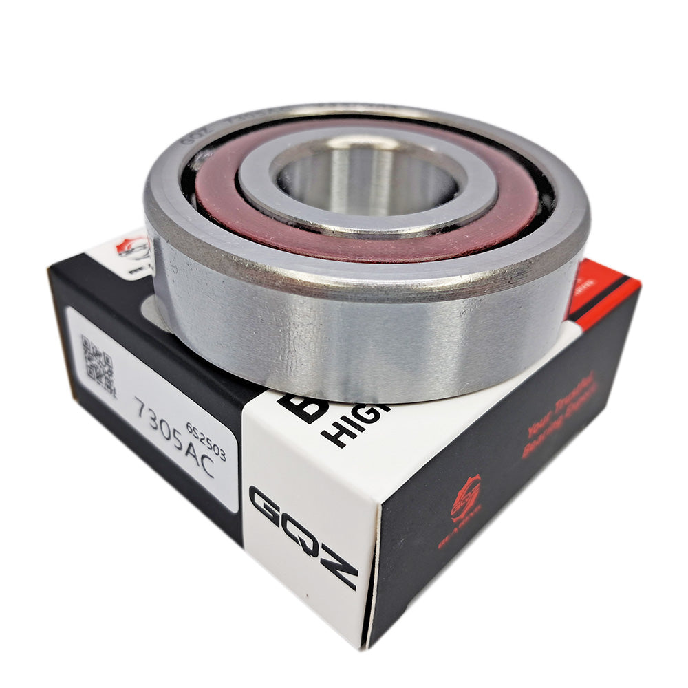 GQZ Bearing 7305AC Rodamiento de bolas de contacto angular 25x62x17mm Angular Contact Bearing Speed de una sola fila para bricolaje y dispositivos mecánicos diversos Peso 0.24kg |7305AC