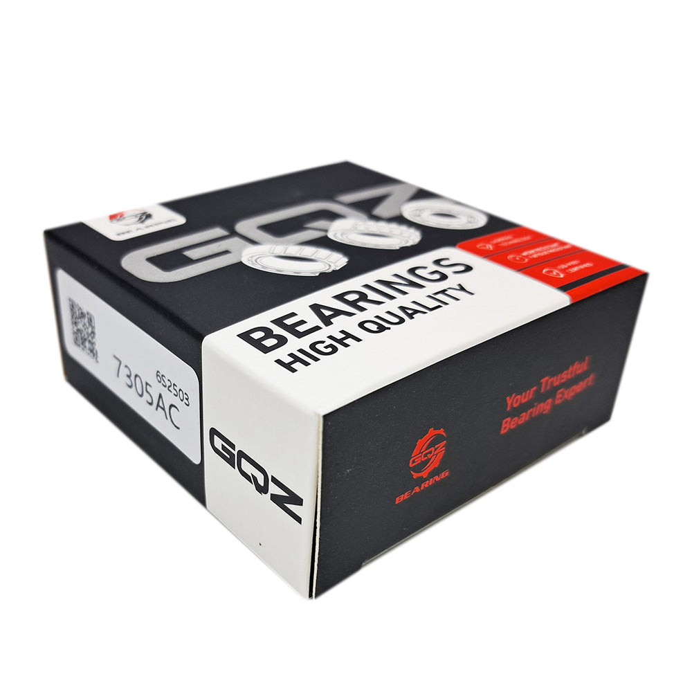 GQZ Bearing 7305AC Rodamiento de bolas de contacto angular 25x62x17mm Angular Contact Bearing Speed de una sola fila para bricolaje y dispositivos mecánicos diversos Peso 0.24kg |7305AC