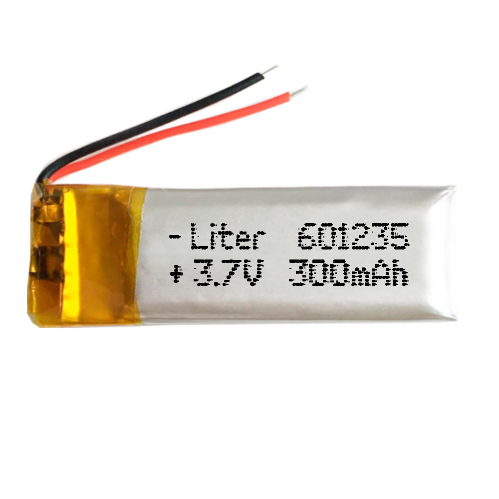 Batería 601235 LiPo 3.7V 300mAh 1.11Wh 1S 5C Liter Energy Battery para Electrónica Recargable teléfono portátil vídeo smartwatch Reloj GPS - No Apta para Radio Control 37x12x6mm (300mAh|601235)