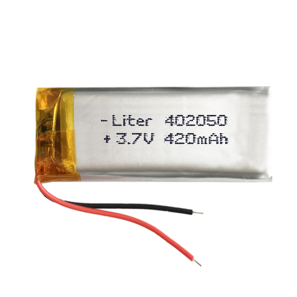Batería 402050 LiPo 3.7V 420mAh 1.554Wh 1S 5C Liter Energy Battery para Electrónica Recargable teléfono portátil vídeo smartwatch Reloj GPS - No Apta para Radio Control 52x20x4mm (420mAh|402050)