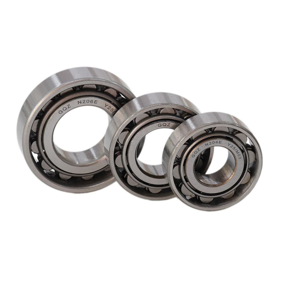 GQZ Bearing N204E Rodamiento de rodillos cilíndricos 20x47x14mm Cylindrical Roller Bearings de alta precisión y bajo ruido para bricolaje y dispositivos mecánicos Peso 0.112kg | N204E