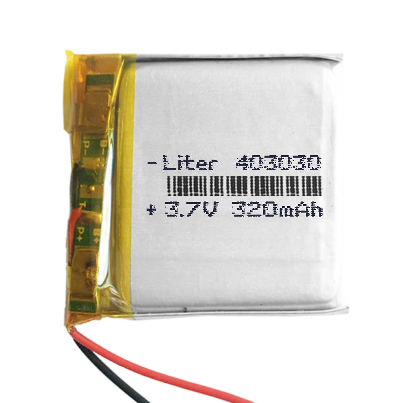 Batería 403030 LiPo 3.7V 320mAh 1.184Wh 1S 5C Liter Energy Battery para Electrónica Recargable teléfono portátil vídeo smartwatch Reloj GPS - No Apta para Radio Control 32x30x4mm (320mAh|403030)