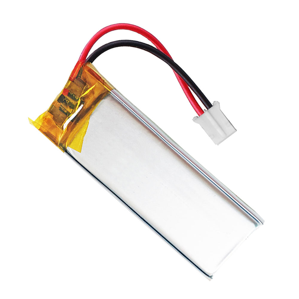 Batería 601235 LiPo 3.7V 260mAh 0.962Wh Recargable Conector PH2.0 (JST-PHR-02) Tipo B Litio: Asegúrese Que la polaridad del Dispositivo Coincide con la batería 37x12x6mm (PH2|260mAh|601235)