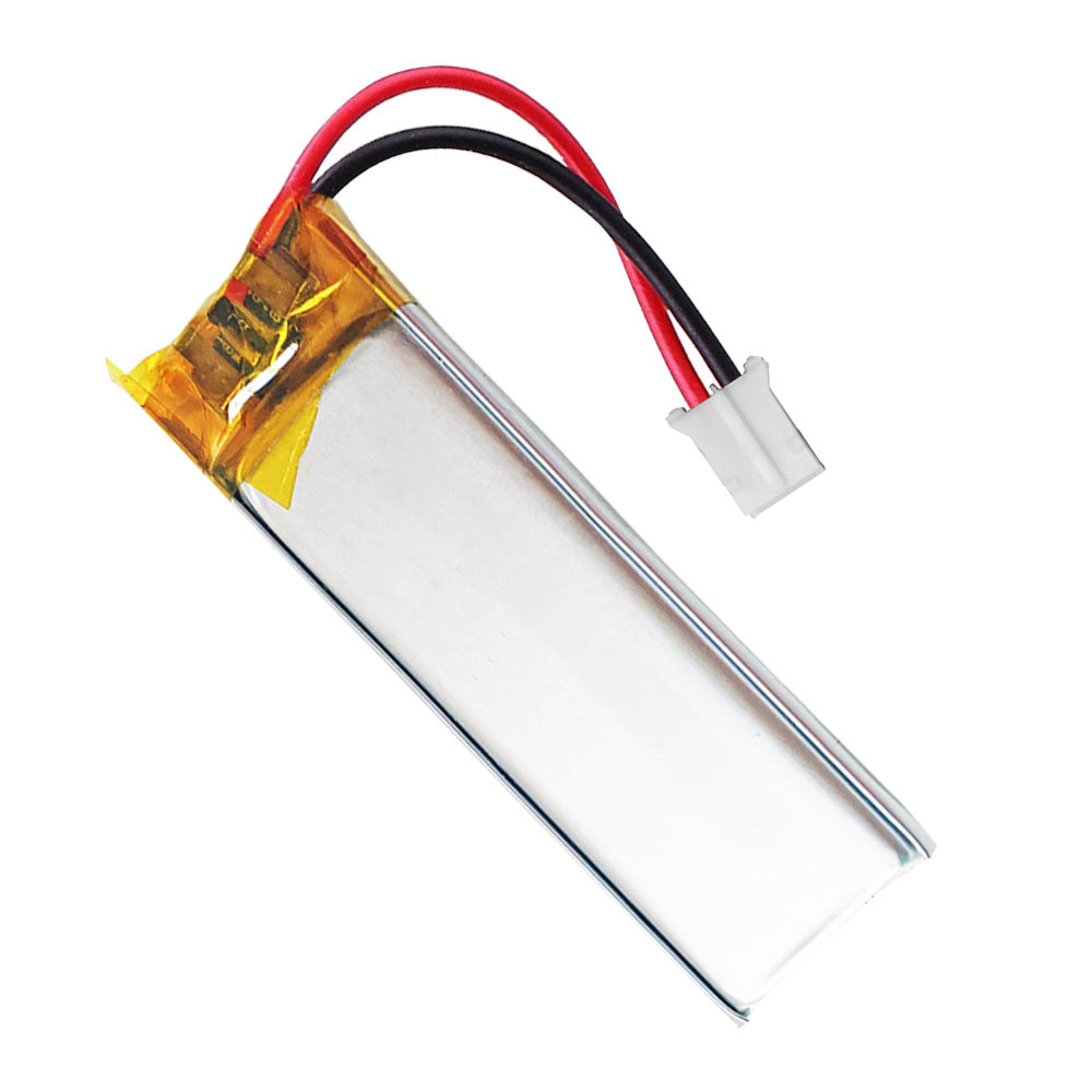 Batería 601240 LiPo 3.7V 300mAh 1.11Wh Recargable Conector PH2.0 (JST-PHR-02) Tipo B Litio: Asegúrese Que la polaridad del Dispositivo Coincide con la batería 42x12x6mm (PH2|300mAh|601240)