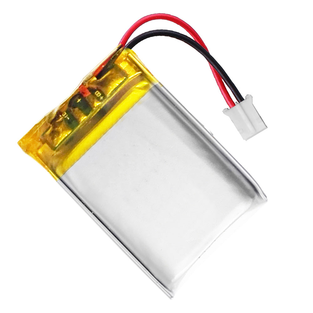 Batería 702025 LiPo 3.7V 300mAh 1.11Wh Recargable Conector PH2.0 (JST-PHR-02) Tipo B Litio: Asegúrese Que la polaridad del Dispositivo Coincide con la batería 27x20x7mm (PH2|300mAh|702025)