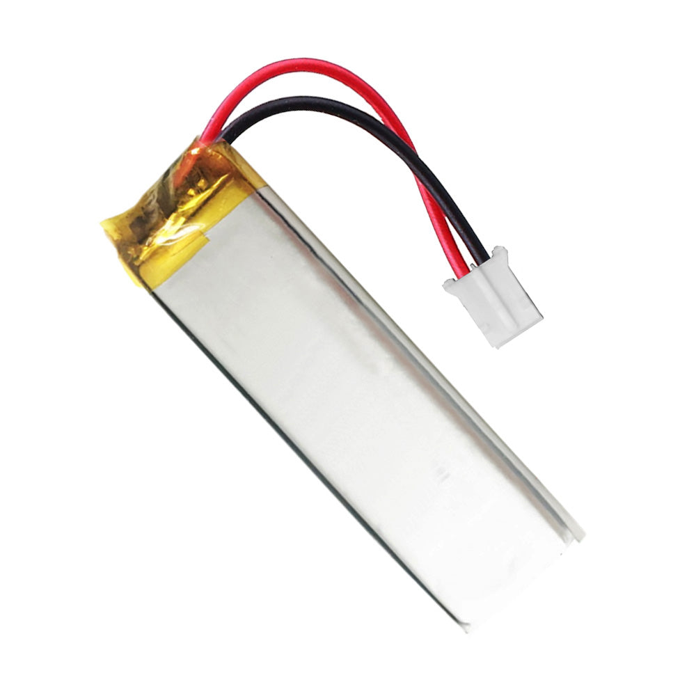 Batería 601752 LiPo 3.7V 550mAh 2.035Wh Recargable Conector PH2.0 (JST-PHR-02) Tipo B Litio: Asegúrese Que la polaridad del Dispositivo Coincide con la batería 54x17x6mm (PH2|550mAh|601752)