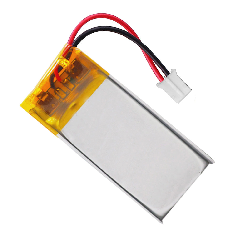 Batería 101440 LiPo 3.7V 650mAh 2.405Wh Recargable Conector PH2.0 (JST-PHR-02) Tipo B Litio: Asegúrese Que la polaridad del Dispositivo Coincide con la batería 42x14x10mm (PH2|650mAh|101440)