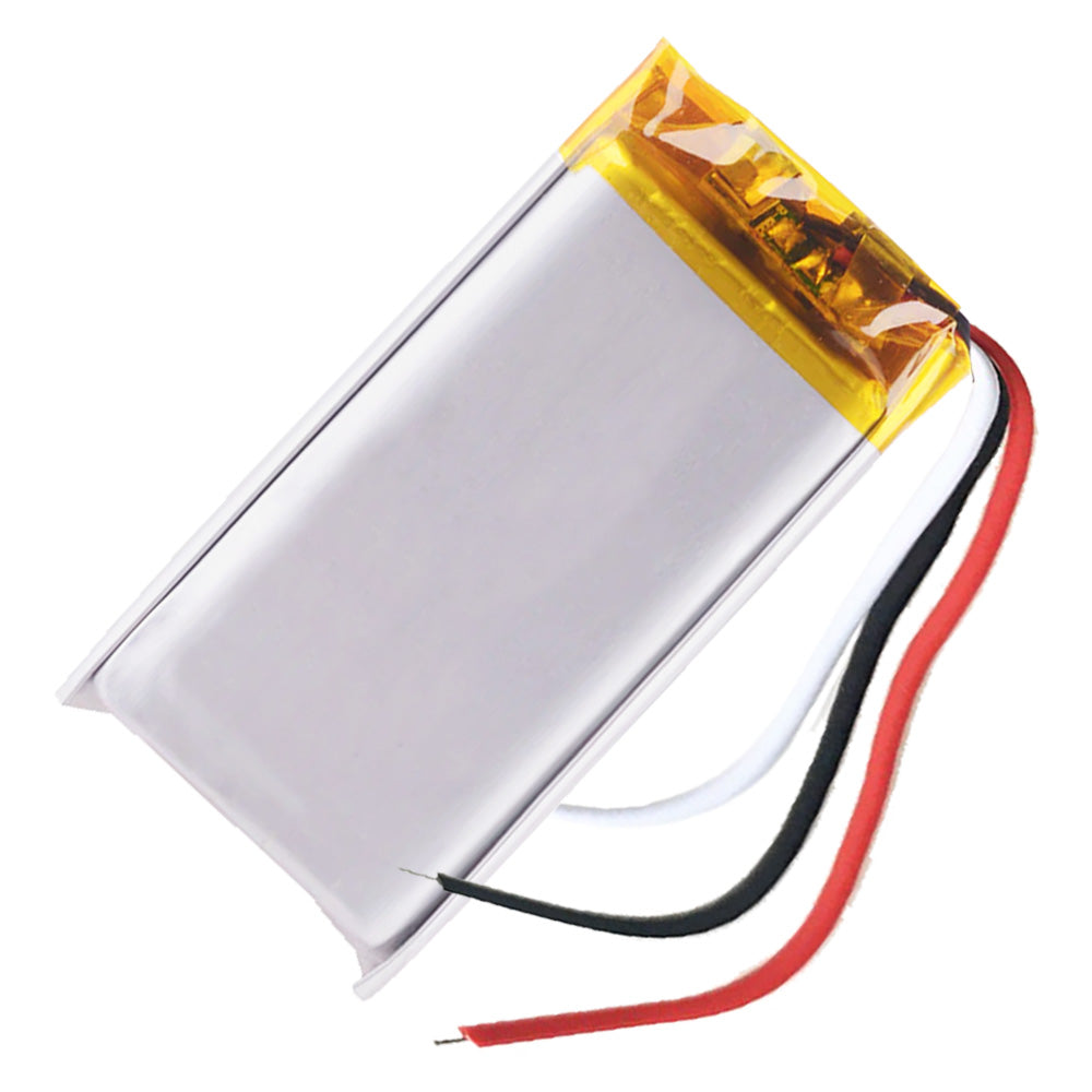 Batería 3 cables 402040 LiPo 3.7V 380mAh 1.406Wh 1S 5C Liter Energy Battery Recargable con PCM termistor NTC smartwatch reloj electrónica No apta para Radio Control 42x20x4mm (3P|380mAh|402040)