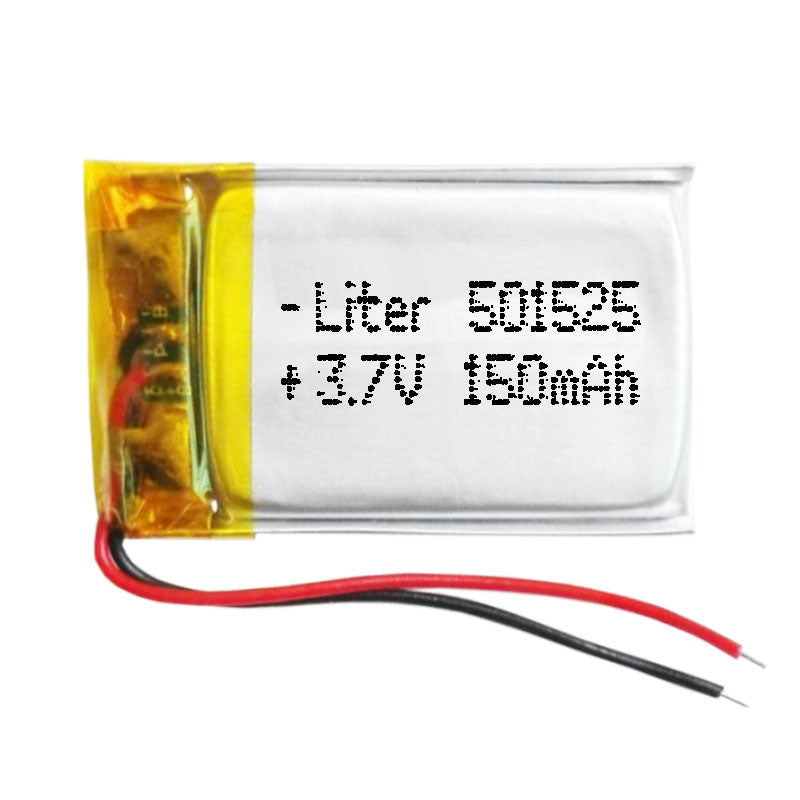 Batería 501525 LiPo 3.7V 150mAh 0.555Wh 1S 5C Liter Energy Battery para Electrónica Recargable teléfono portátil vídeo smartwatch reloj GPS - No apta para Radio Control 27x15x5mm (150mAh|501525)