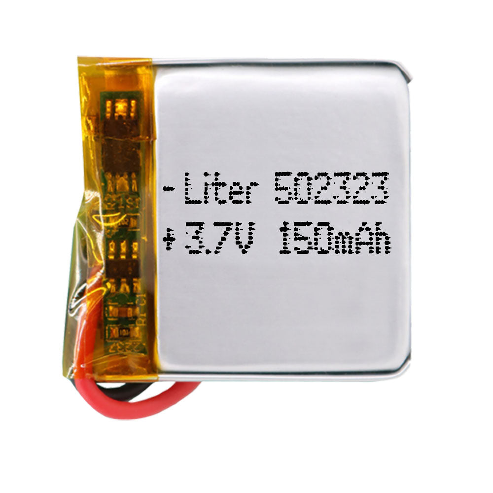 Batería 302323 LiPo 3.7V 150mAh 0.555Wh 1S 5C Liter Energy Battery para Electrónica Recargable teléfono portátil vídeo smartwatch reloj GPS - No apta para Radio Control 25x23x4mm (150mAh|302323)