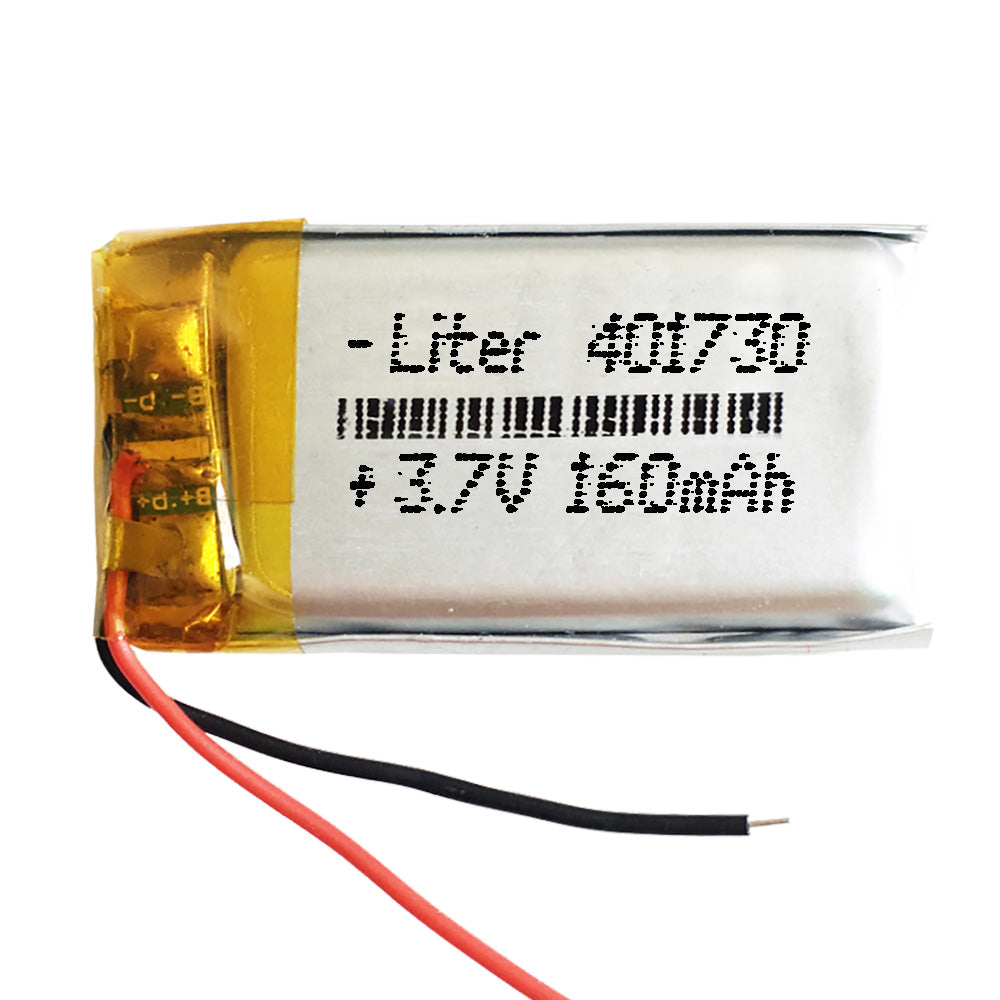 Batería 401730 LiPo 3.7V 160mAh 0.592Wh 1S 5C Liter Energy Battery para Electrónica Recargable teléfono portátil vídeo smartwatch Reloj GPS - No Apta para Radio Control 32x17x4mm (160mAh|401730)